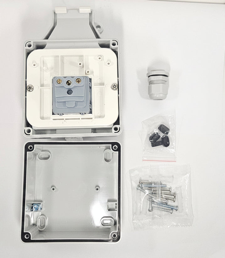 Pack Station de Charge 3.7kW Prêt à Poser : Chargeur BN20 + Prise Prisy + Disjoncteur Type A