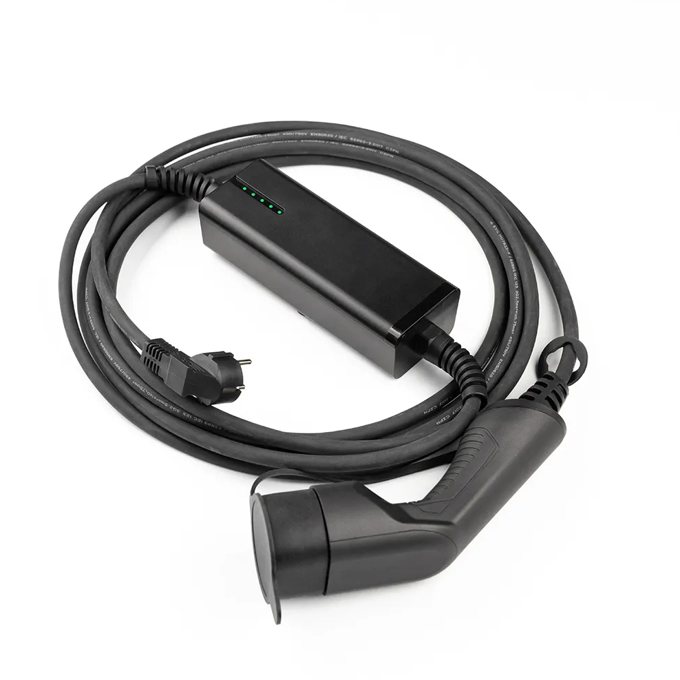 Borne de recharge voiture électrique mobile 3.6KW type2-schuko