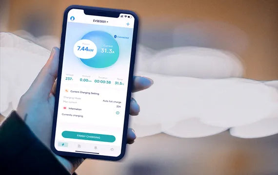 Borne de recharge BN30C 22KW type 2 avec application