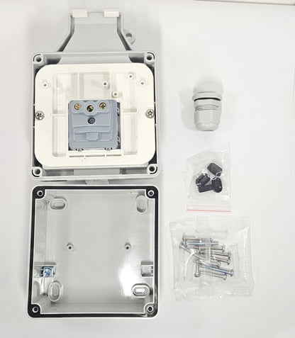 Pack Station de Charge 3.7kW Prêt à Poser : Chargeur BN20 + Prise Prisy + Disjoncteur Type A