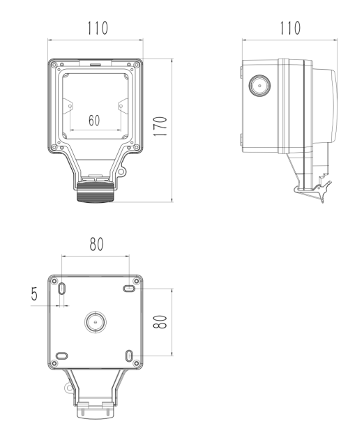 Prise Renforcée  16A IP66 Voiture électrique avec Arrêt Automatique et Indicateur LED Intégré