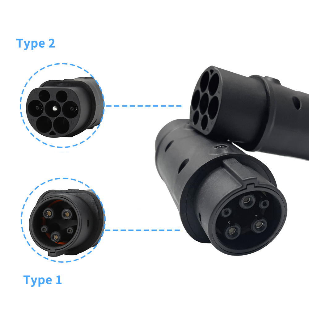 Adptateur SAE J1772 Type vers type 2