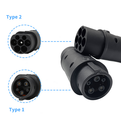 Adptateur SAE J1772 Type vers type 2