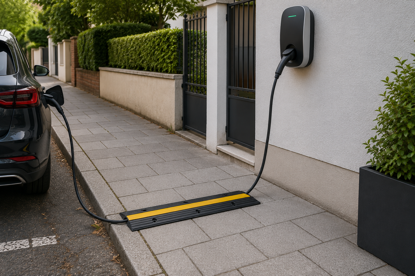 Rampes de protection cable de recharge