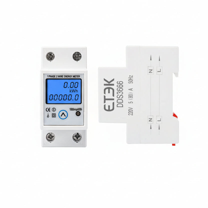 compteur électricité voiture électrique etek dds3666