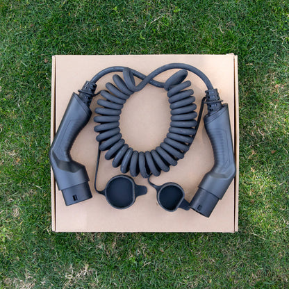 Cable de recharge spiralé type 2- type 2 mode 3 | 22kW