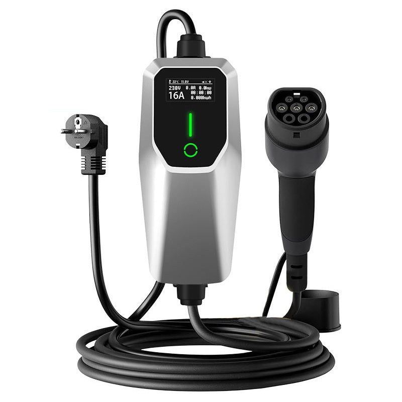 Chargeur portable type 2 pour voiture electriques, 16A ajustable (3.7KW)