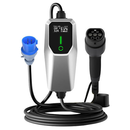Chargeur Portable pour Véhicule Électrique Type 2 - 7.2 kW 32A (Prise CEE)