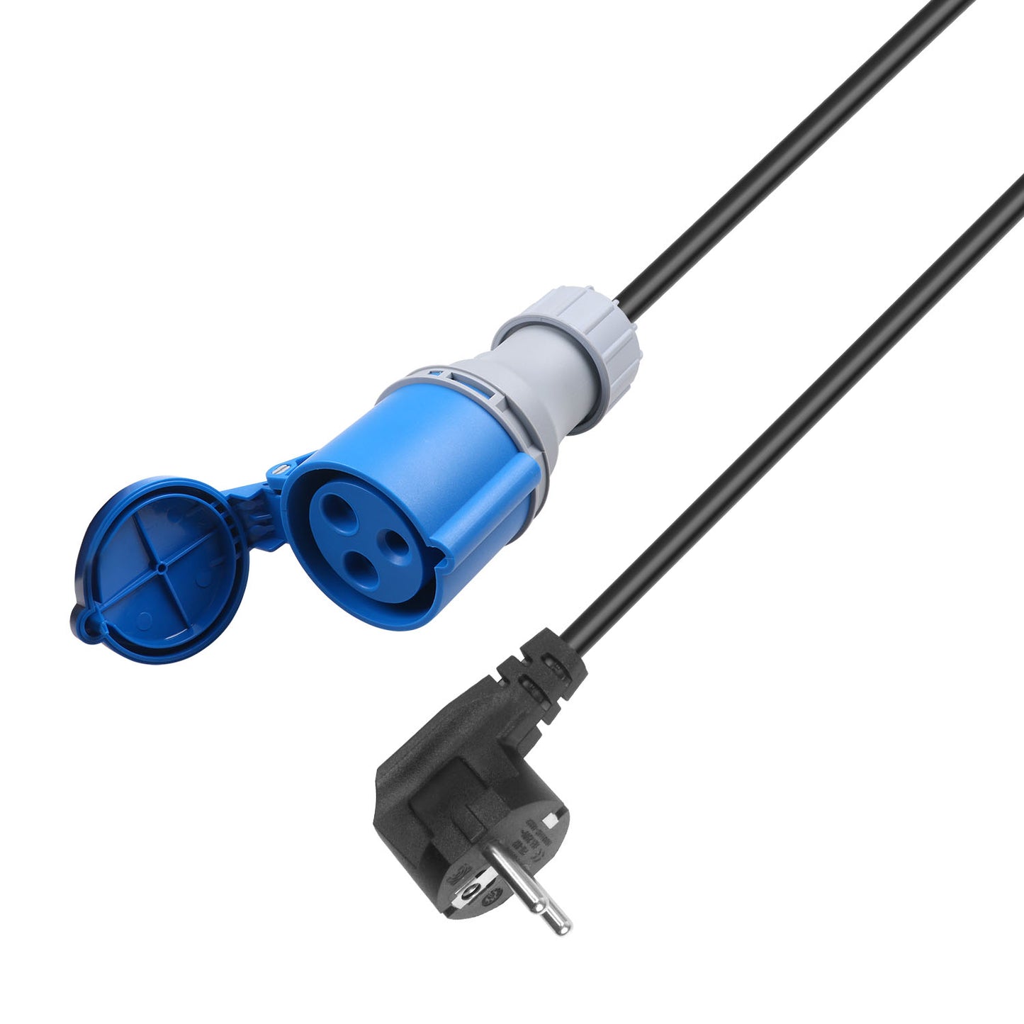 Adaptateur femelle p17 (cee 17) - mâle schuko 16A
