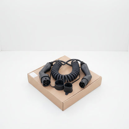Cable de recharge spiralé type 2- type 2 mode 3 | 22kW
