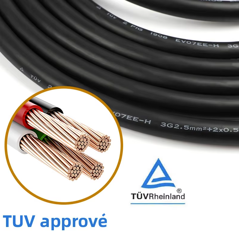 cable de recharge certifie TUV CE