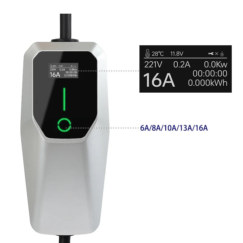 chargeur pour voiture avec écran digital