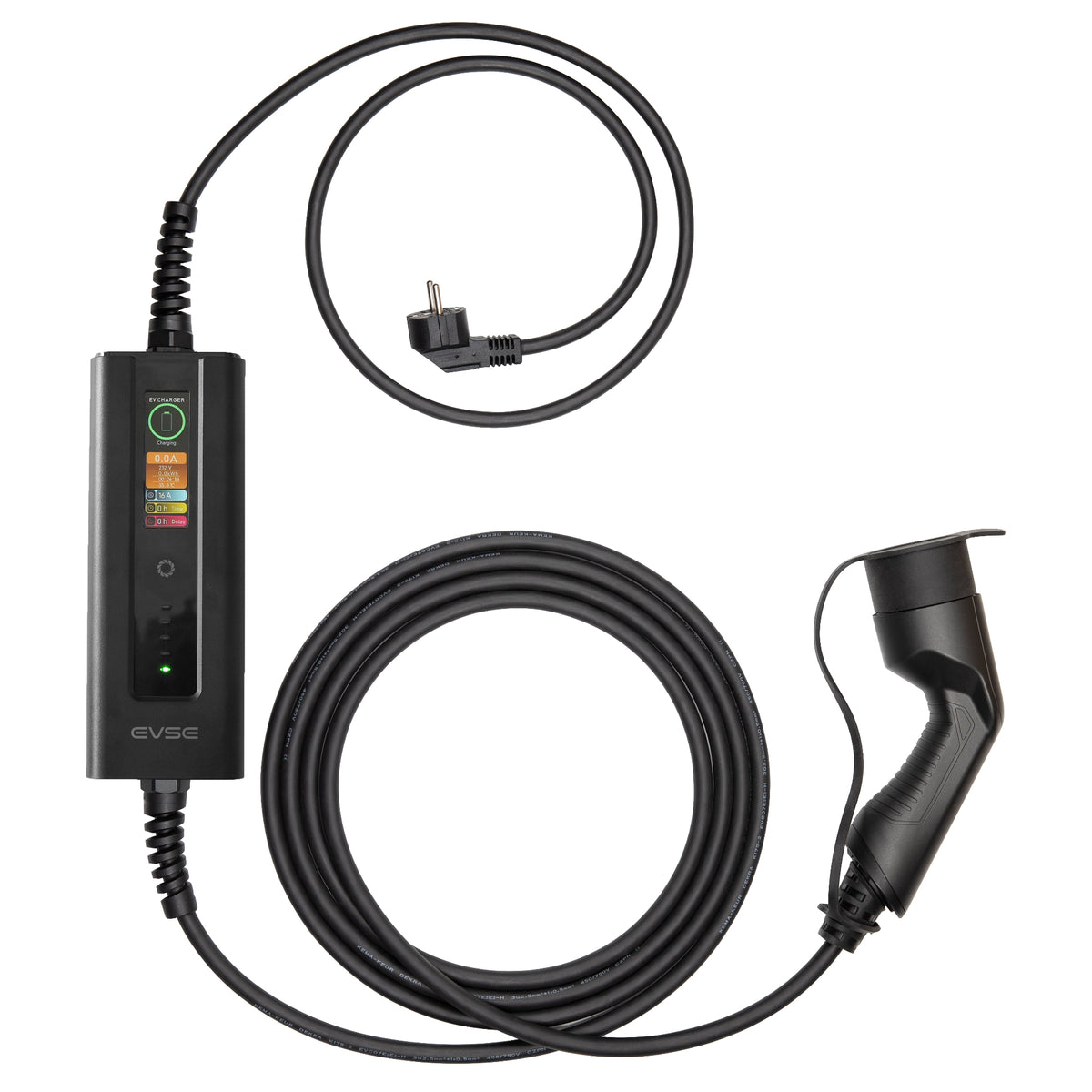 Chargeur portable voiture électrique Prisy Mobile 3.7 avec prise domestique et connecteur Type 2