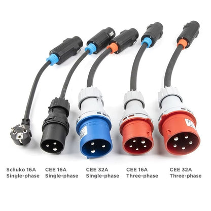 Borne de Recharge Mobile Universelle PCD050 (22kW) – Kit 6 Adaptateurs Inclus